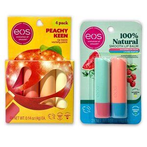 eos—4pc Peachy Keen Lip Balm Set + 2pc Watermelon Frosé & Lychee Martini Set